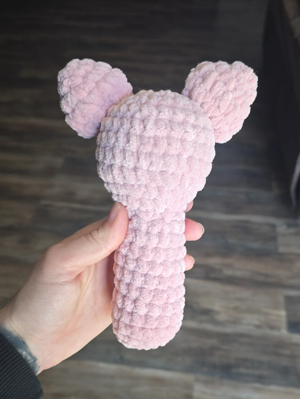Crochet Pig Rattle - Picture 3 of 3